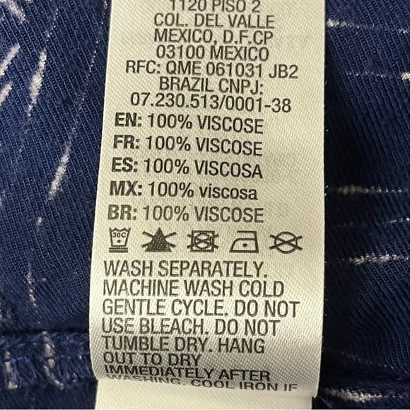 Roxy Womens Argyle Babydoll Mini Dress Swing Skater Boho Peasent Beach M Hippie - Picture 7 of 9